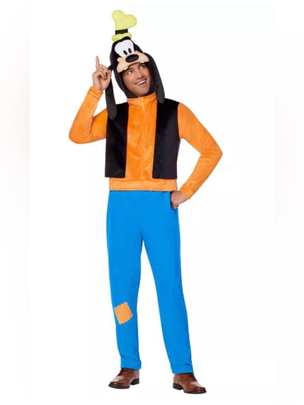 Disney Goofy Adult Jumpsuit Costume Spirit Halloween L/XL Halloween Worn Once